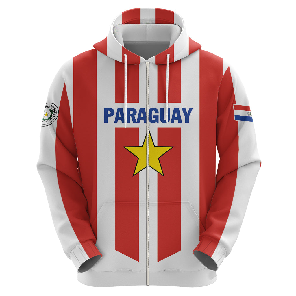 Personalized Paraguay 2024 Football Hoodie Come On La Albirroja LT01