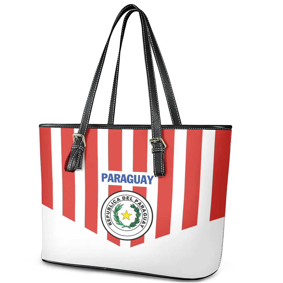 Paraguay 2024 Football Leather Tote Bag Come On La Albirroja LT01
