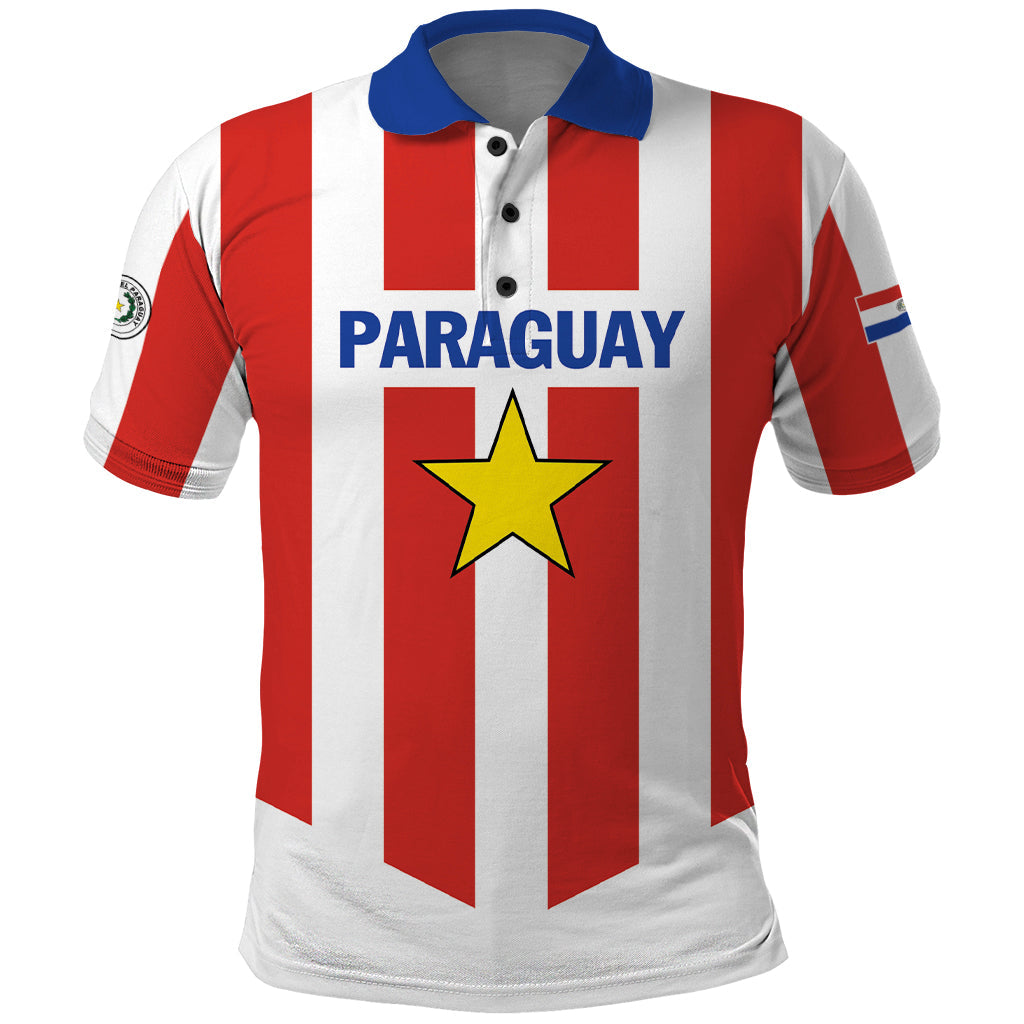 Personalized Paraguay 2024 Football Polo Shirt Come On La Albirroja LT01