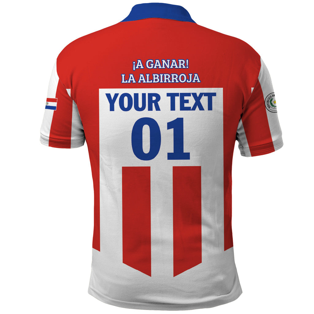 Personalized Paraguay 2024 Football Polo Shirt Come On La Albirroja LT01