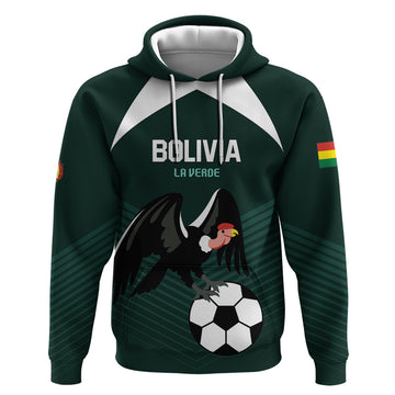 Personalized Bolivia 2024 Football Hoodie La Verd Go Champion LT01