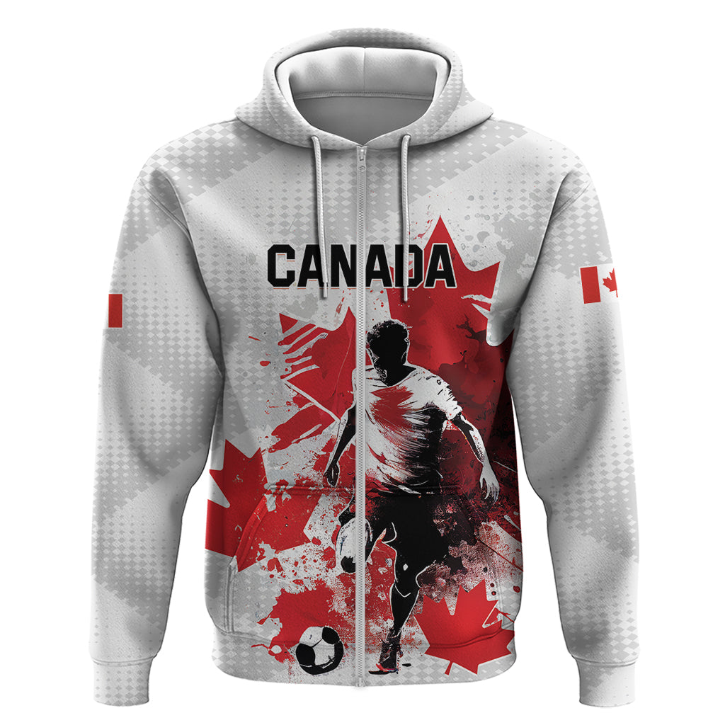 Personalized Canada 2024 Soccer Hoodie Canadian Player Maple Leaf LT01