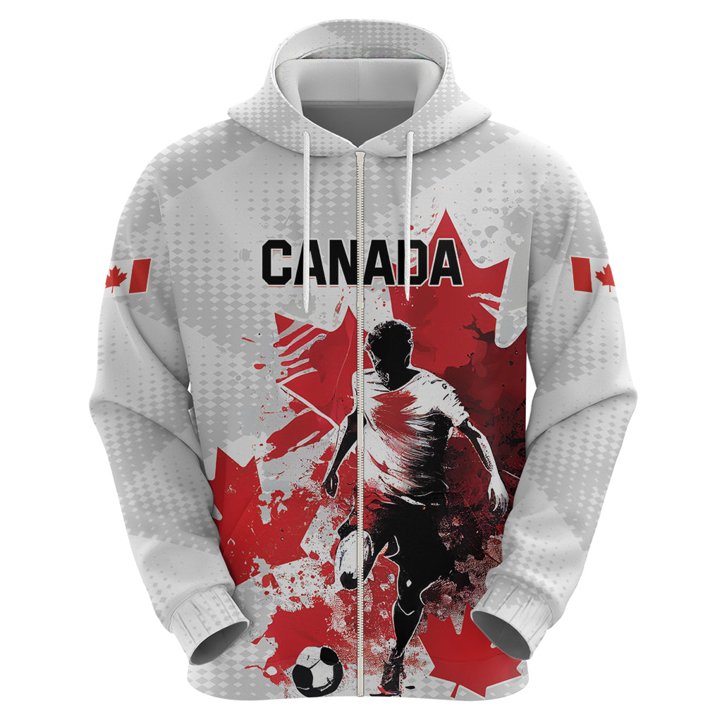 Personalized Canada 2024 Soccer Hoodie Canadian Player Maple Leaf LT01