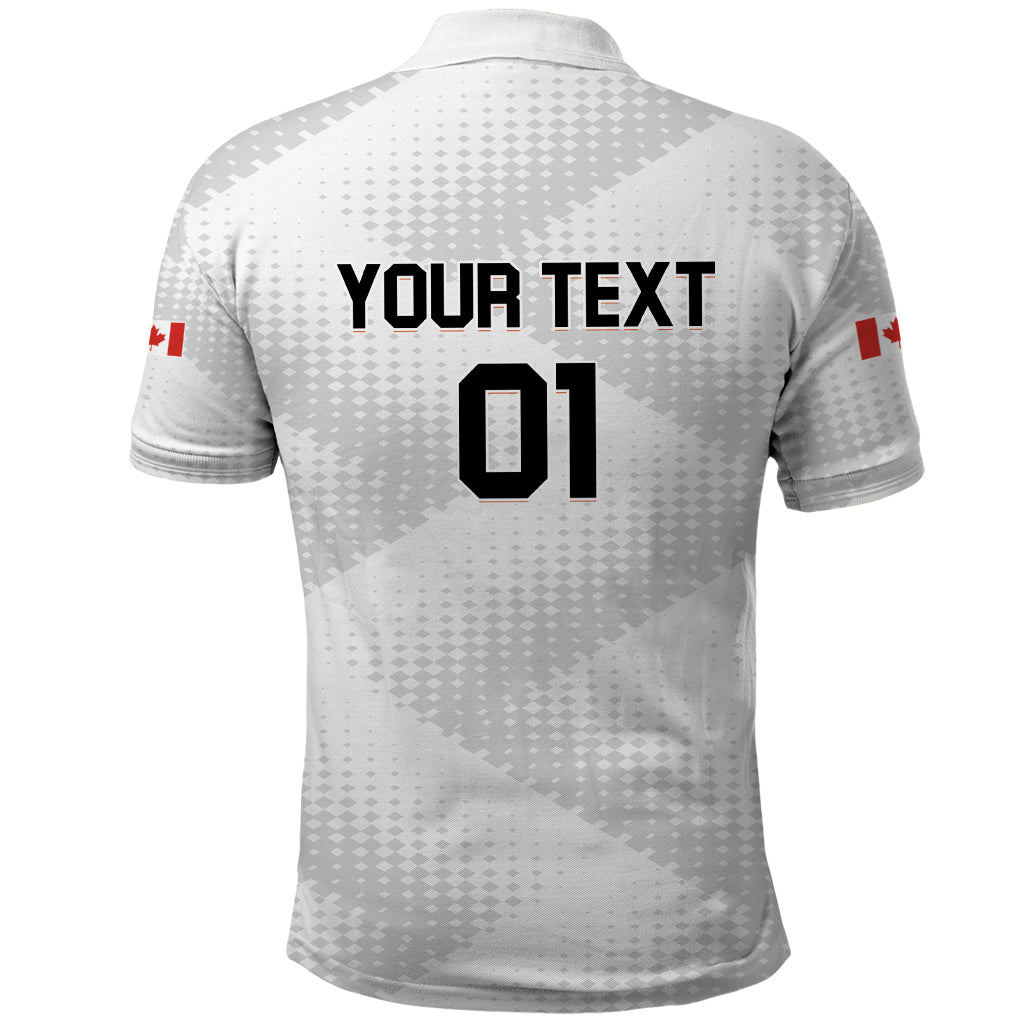 Personalized Canada 2024 Soccer Polo Shirt Canadian Player Maple Leaf LT01