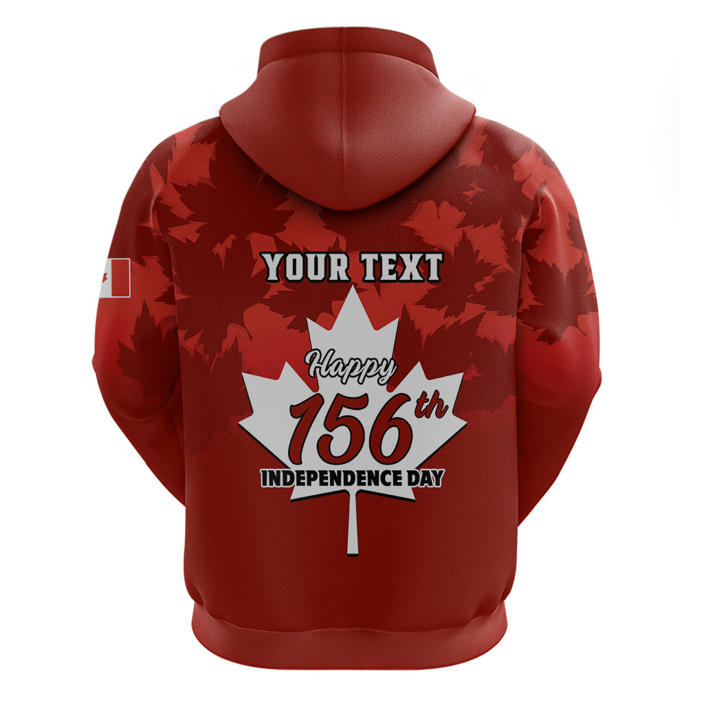 Custom 1 July Canada Independence Day Hoodie Canadian Maple Leaf Happy 156th Anniversary LT01
