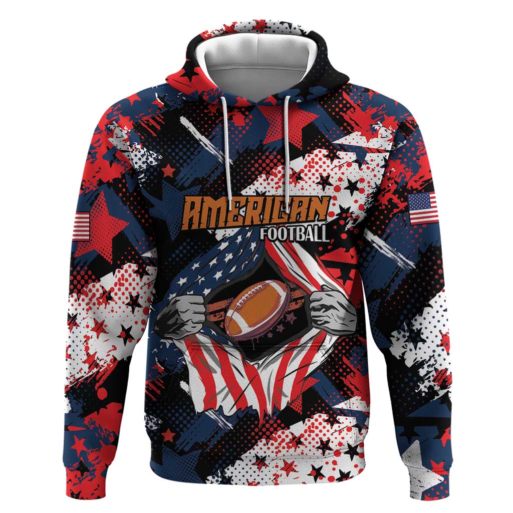 Custom American Football Grunge Hoodie Special Version LT01