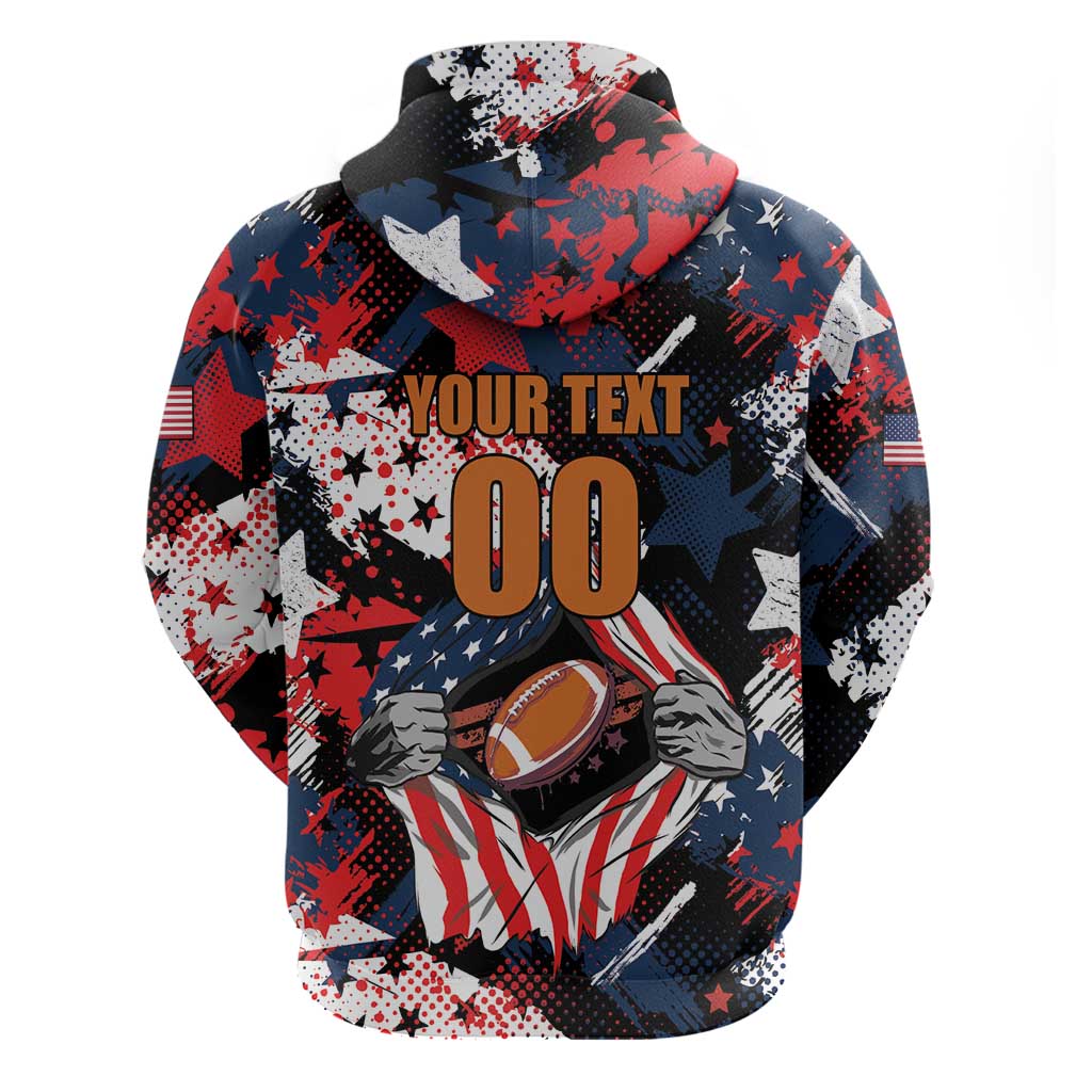 Custom American Football Grunge Hoodie Special Version LT01