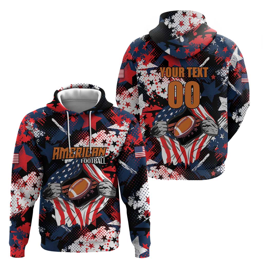 Custom American Football Grunge Hoodie Special Version LT01