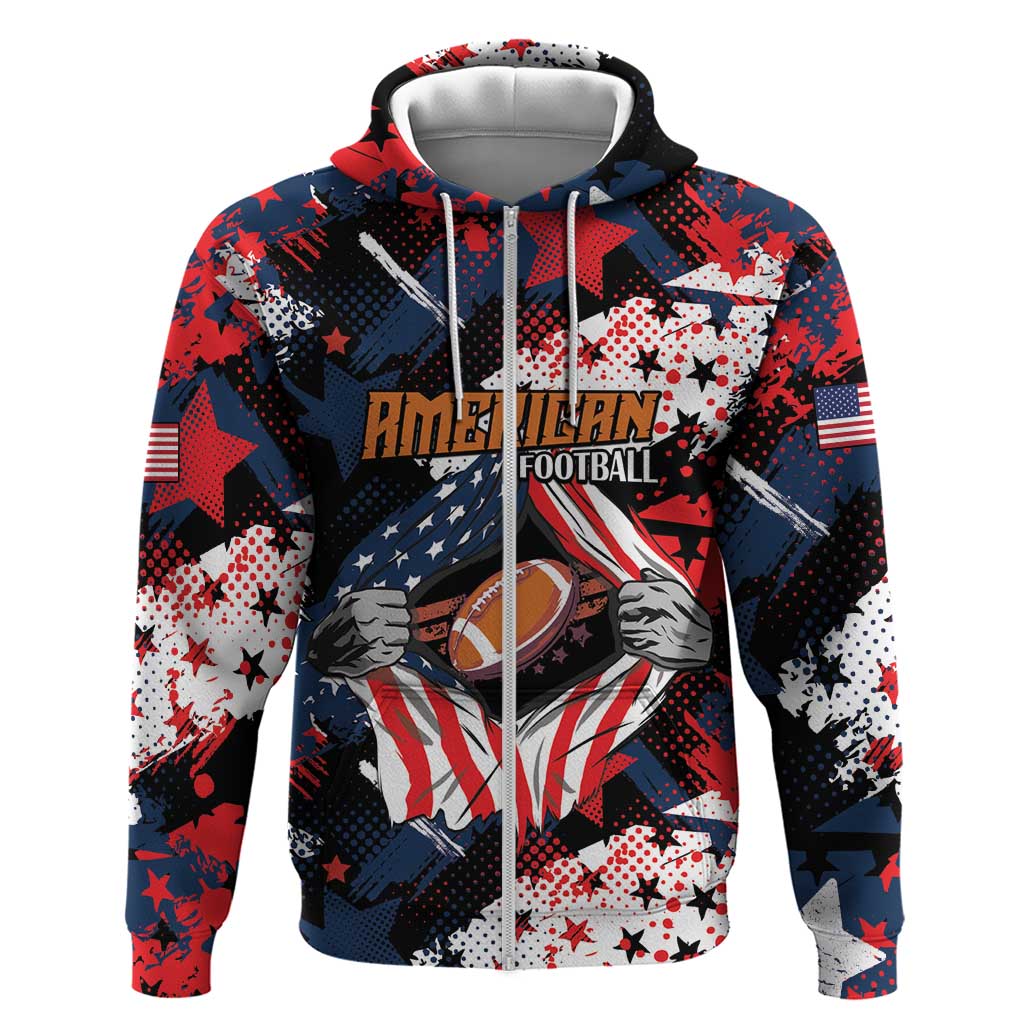 Custom American Football Grunge Hoodie Special Version LT01