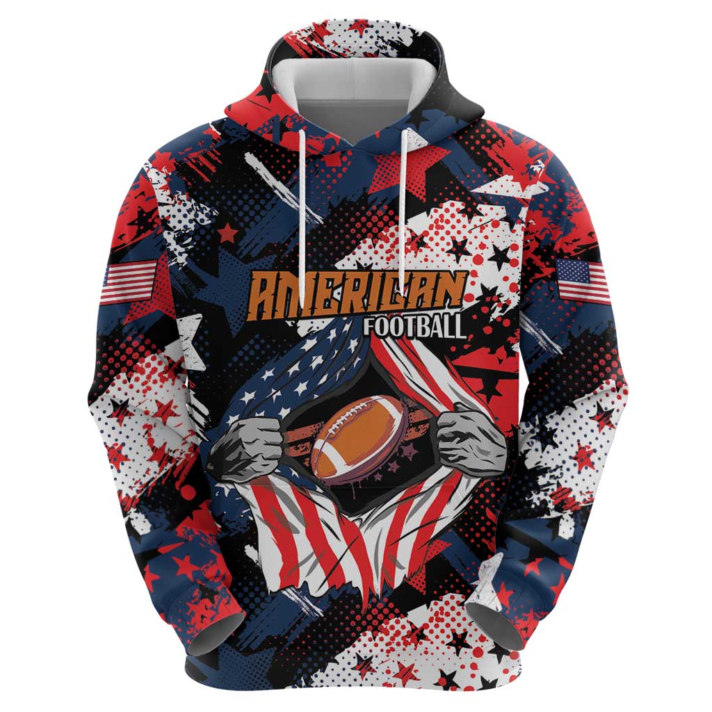 Custom American Football Grunge Hoodie Special Version LT01