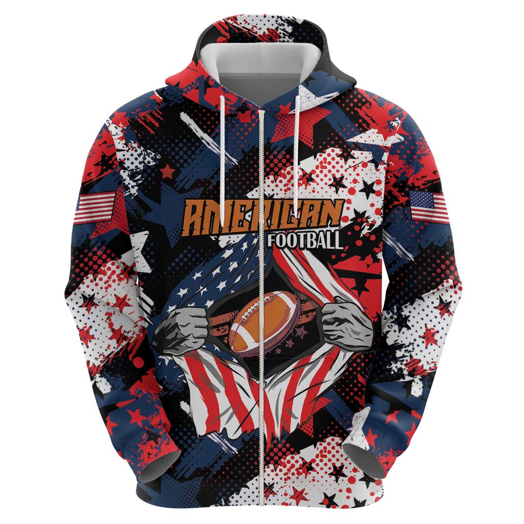 Custom American Football Grunge Hoodie Special Version LT01