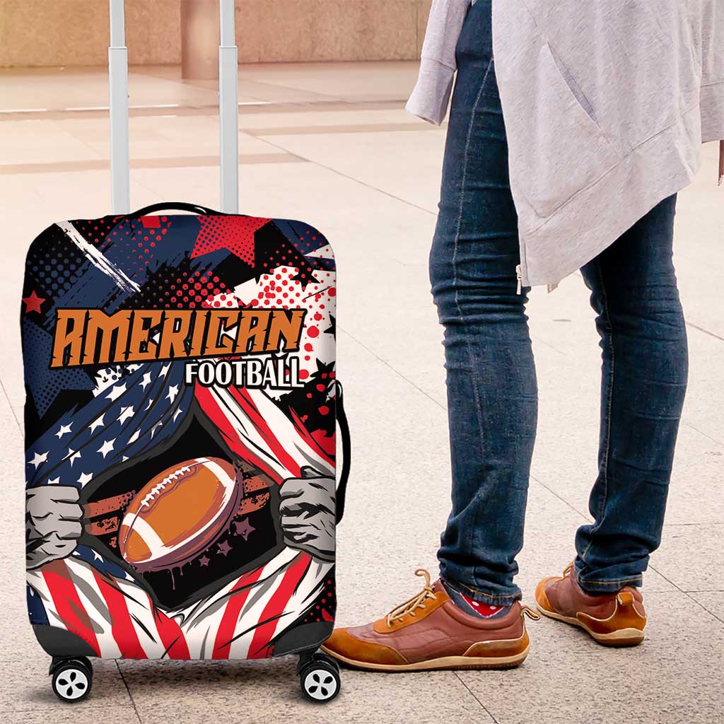 American Football Grunge Luggage Cover Special Version LT01