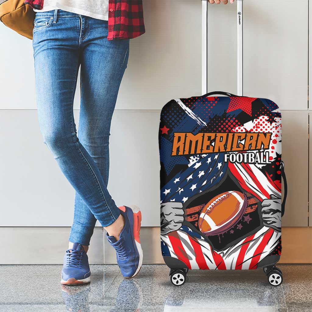 American Football Grunge Luggage Cover Special Version LT01