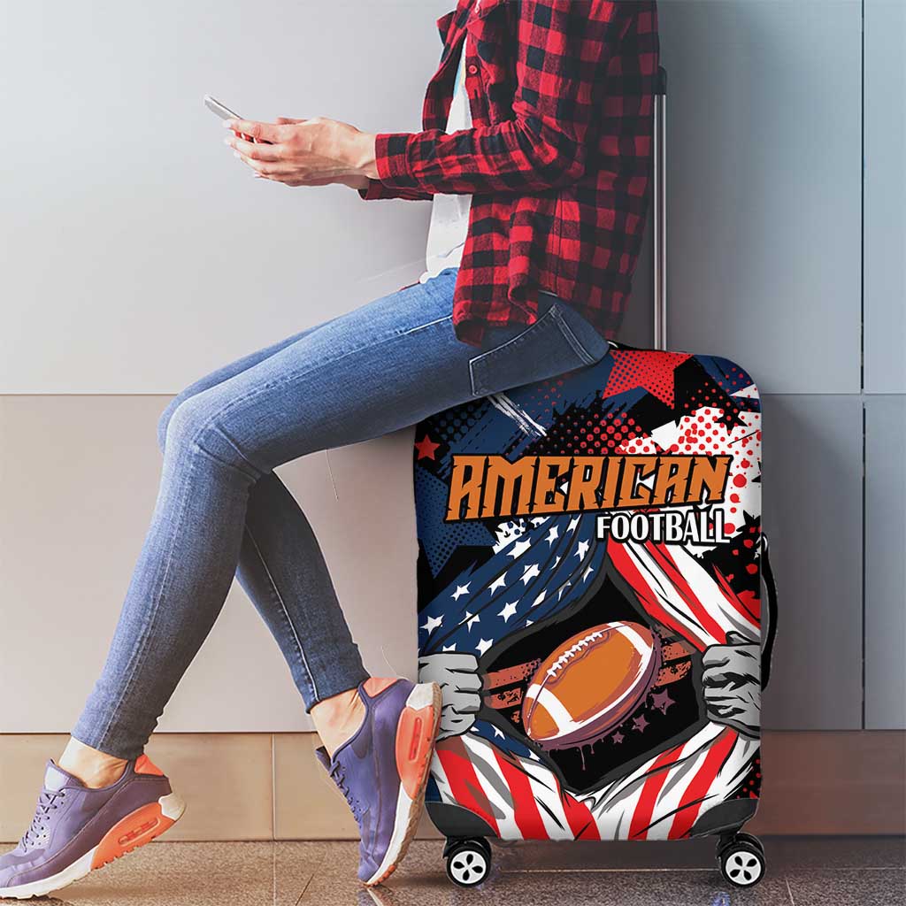 American Football Grunge Luggage Cover Special Version LT01