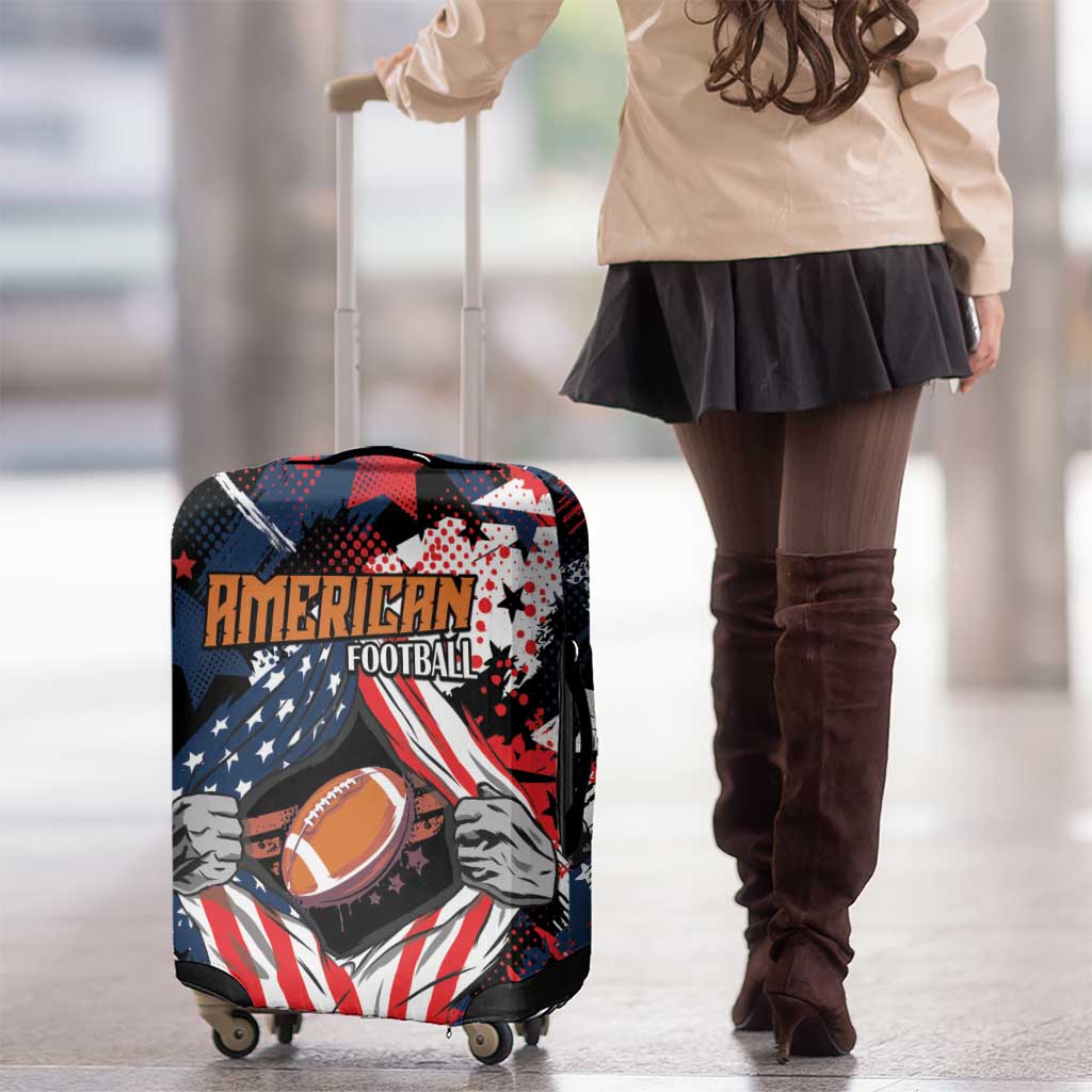 American Football Grunge Luggage Cover Special Version LT01