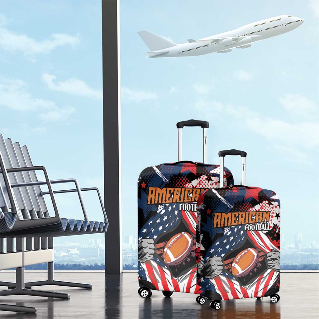 American Football Grunge Luggage Cover Special Version LT01