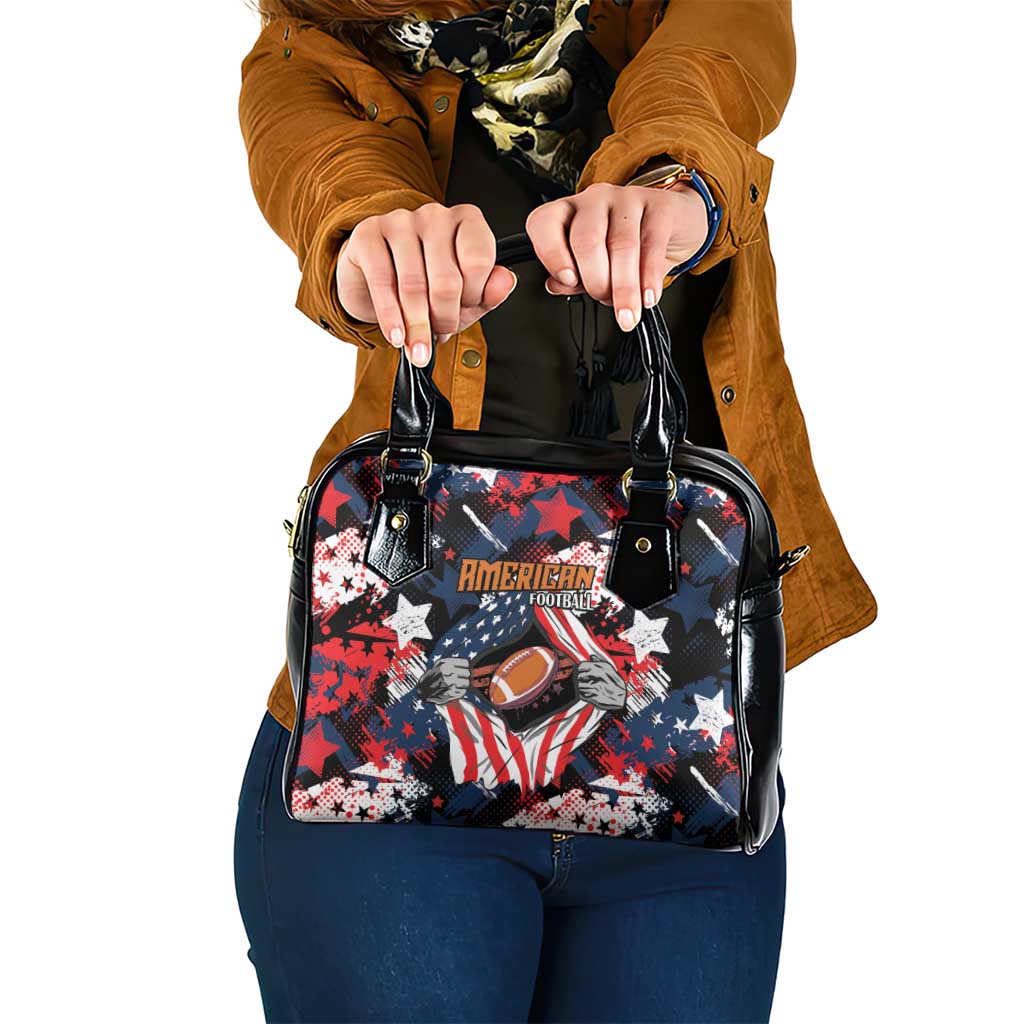 American Football Grunge Shoulder Handbag Special Version LT01