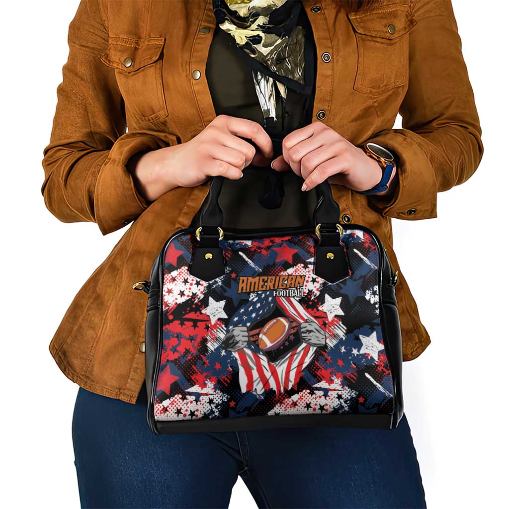American Football Grunge Shoulder Handbag Special Version LT01