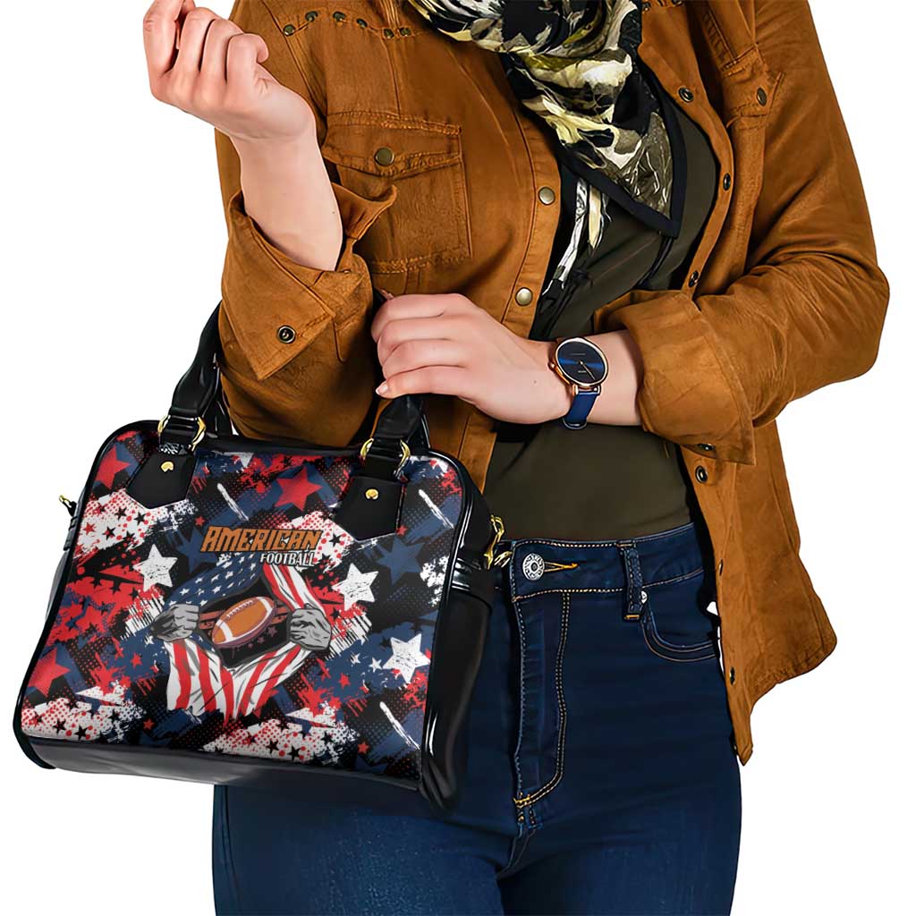 American Football Grunge Shoulder Handbag Special Version LT01