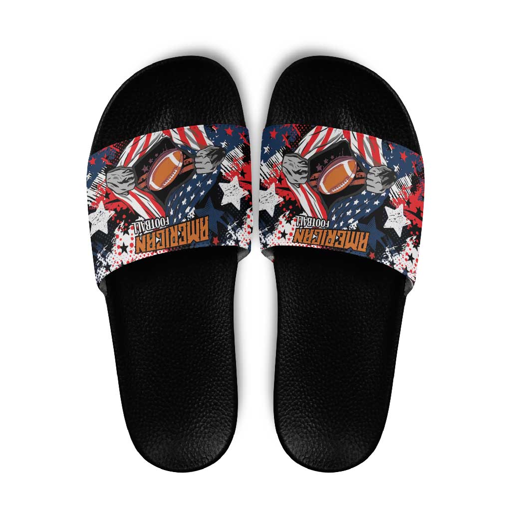 American Football Grunge Slide Sandals Special Version LT01