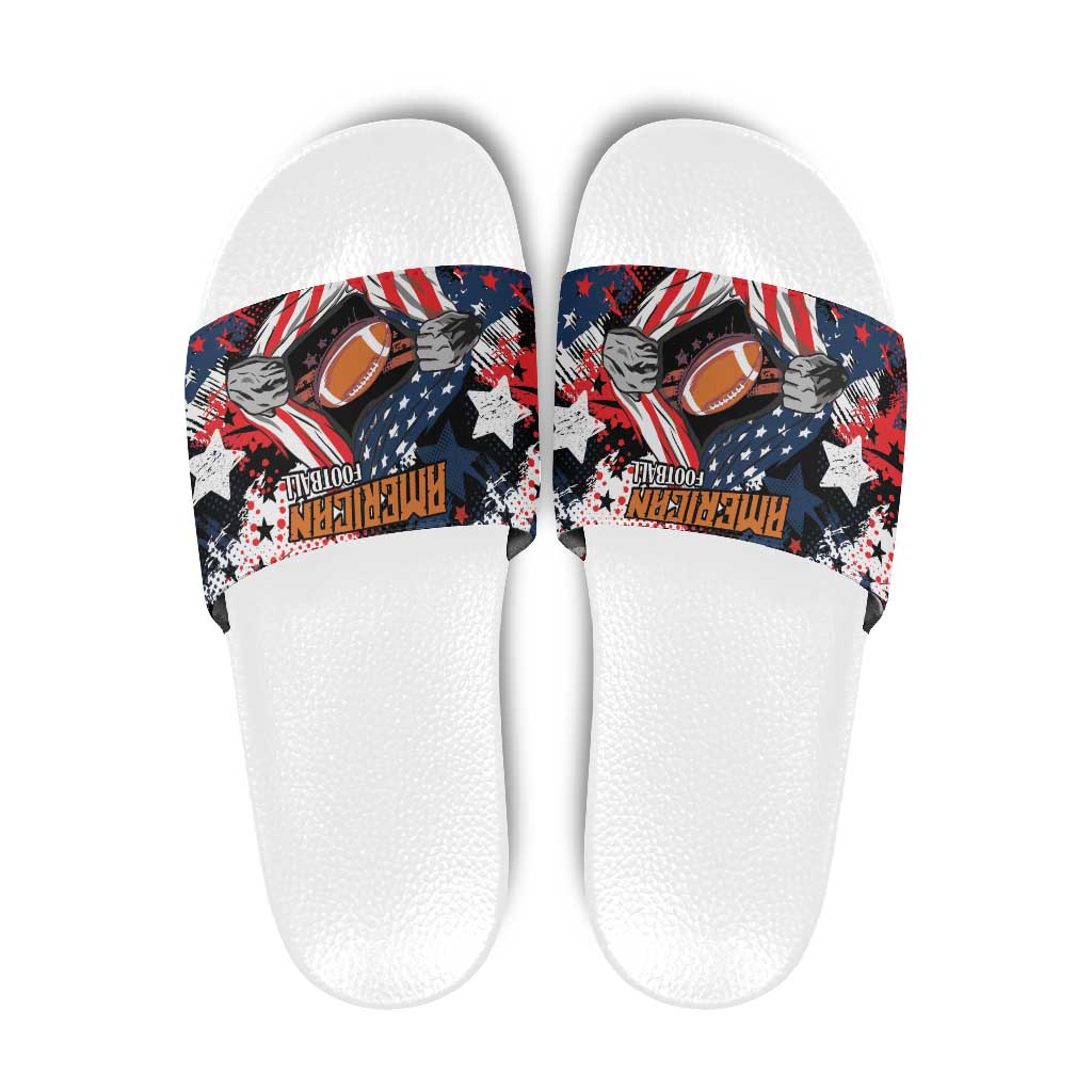 American Football Grunge Slide Sandals Special Version LT01