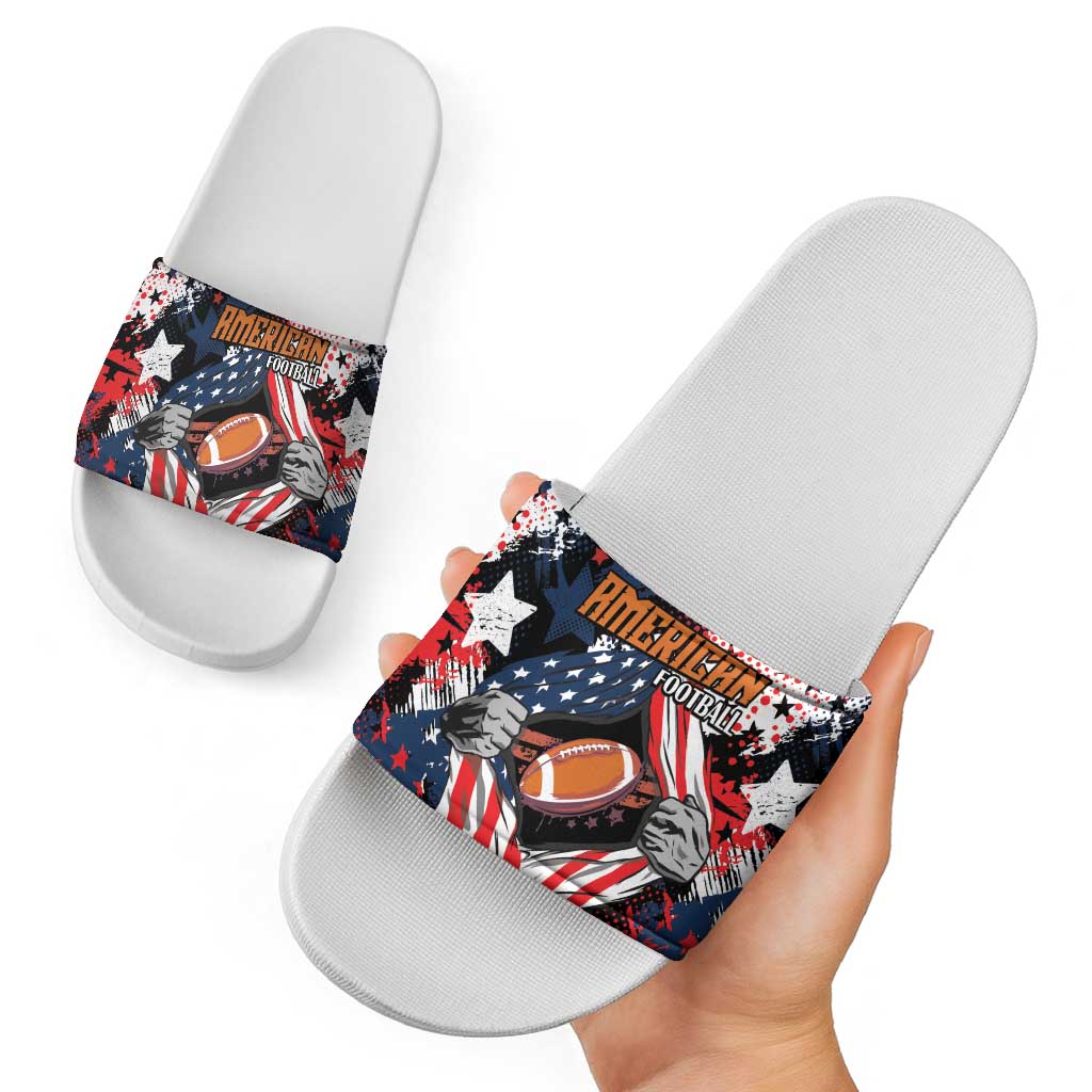 American Football Grunge Slide Sandals Special Version LT01