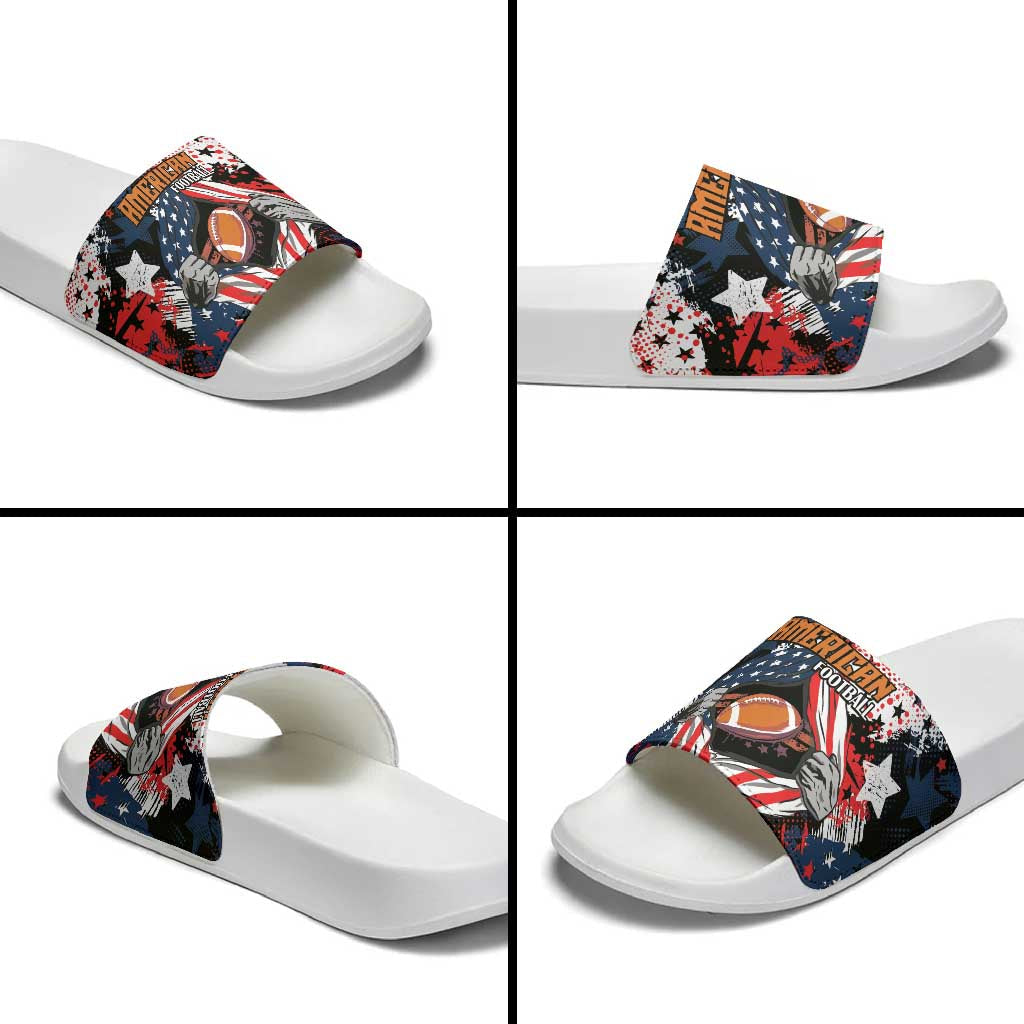 American Football Grunge Slide Sandals Special Version LT01