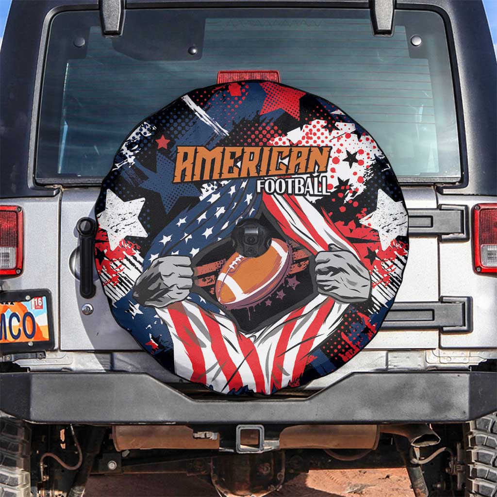 American Football Grunge Spare Tire Cover Special Version LT01