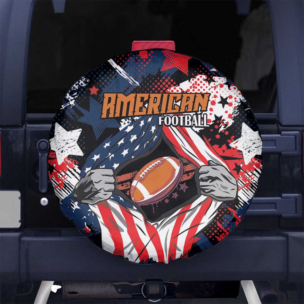 American Football Grunge Spare Tire Cover Special Version LT01