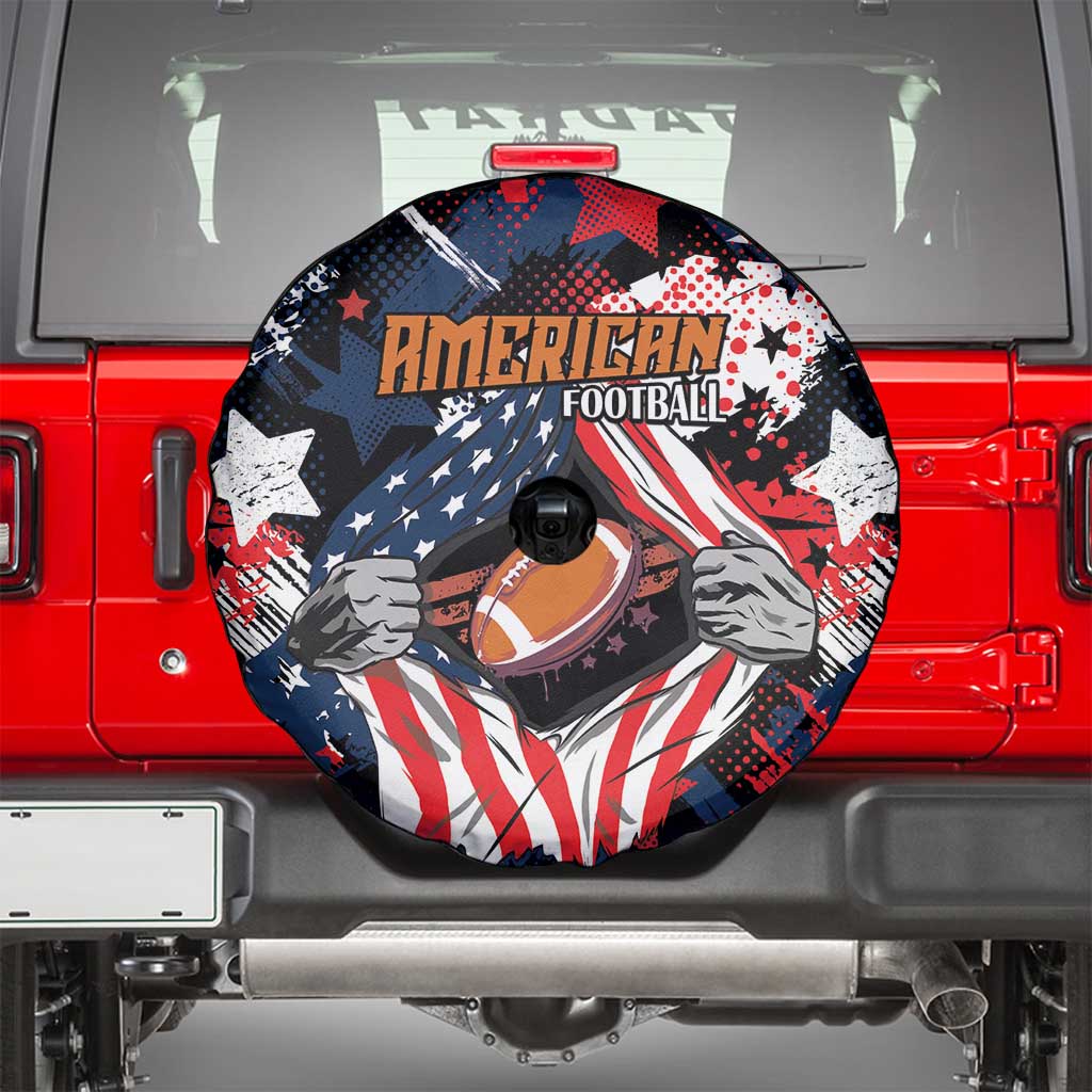American Football Grunge Spare Tire Cover Special Version LT01