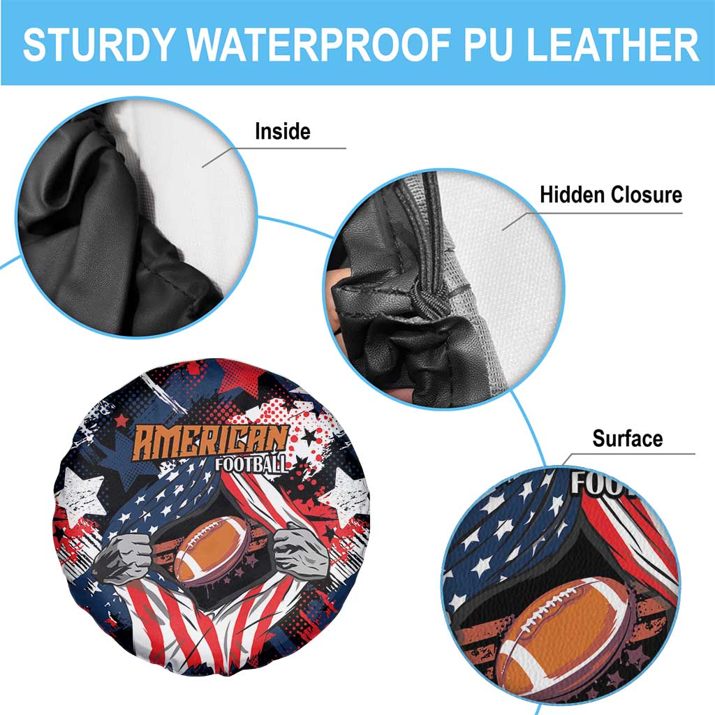 American Football Grunge Spare Tire Cover Special Version LT01