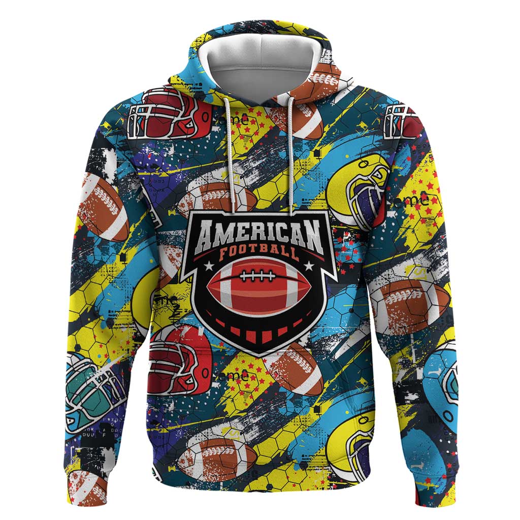 Custom American Football Graffiti Hoodie Unique Style LT01