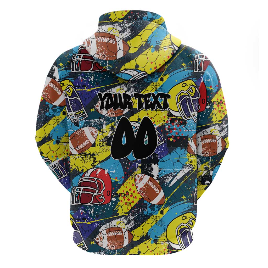 Custom American Football Graffiti Hoodie Unique Style LT01