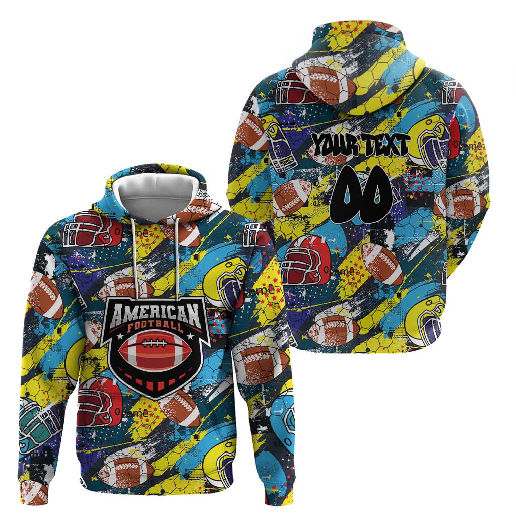 Custom American Football Graffiti Hoodie Unique Style LT01