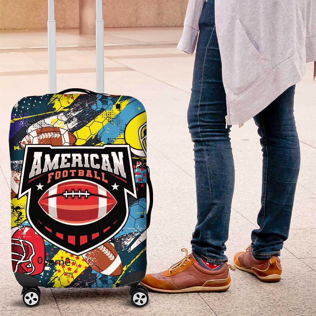 American Football Graffiti Luggage Cover Unique Style LT01