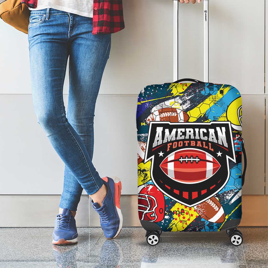 American Football Graffiti Luggage Cover Unique Style LT01
