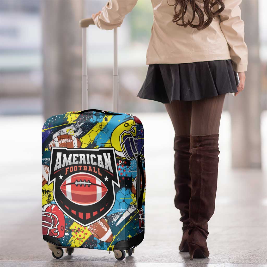 American Football Graffiti Luggage Cover Unique Style LT01