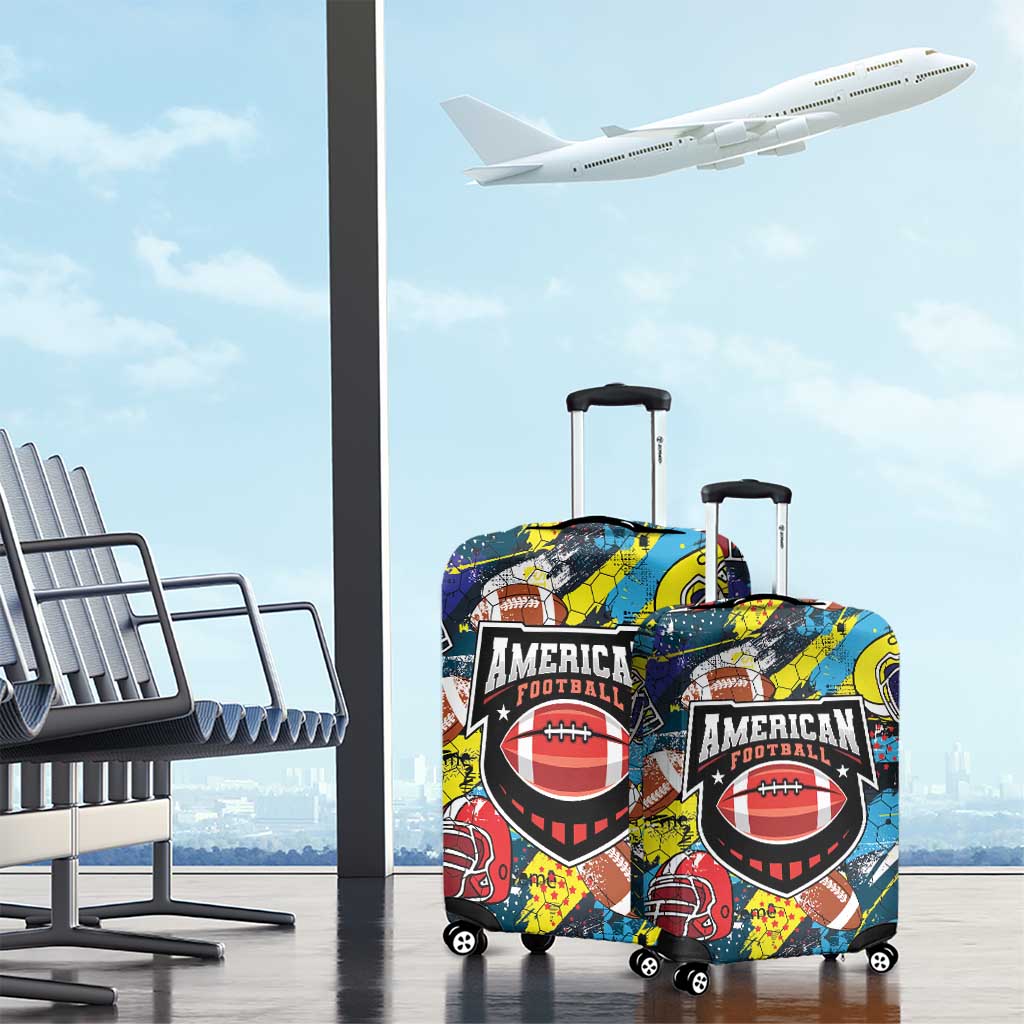 American Football Graffiti Luggage Cover Unique Style LT01