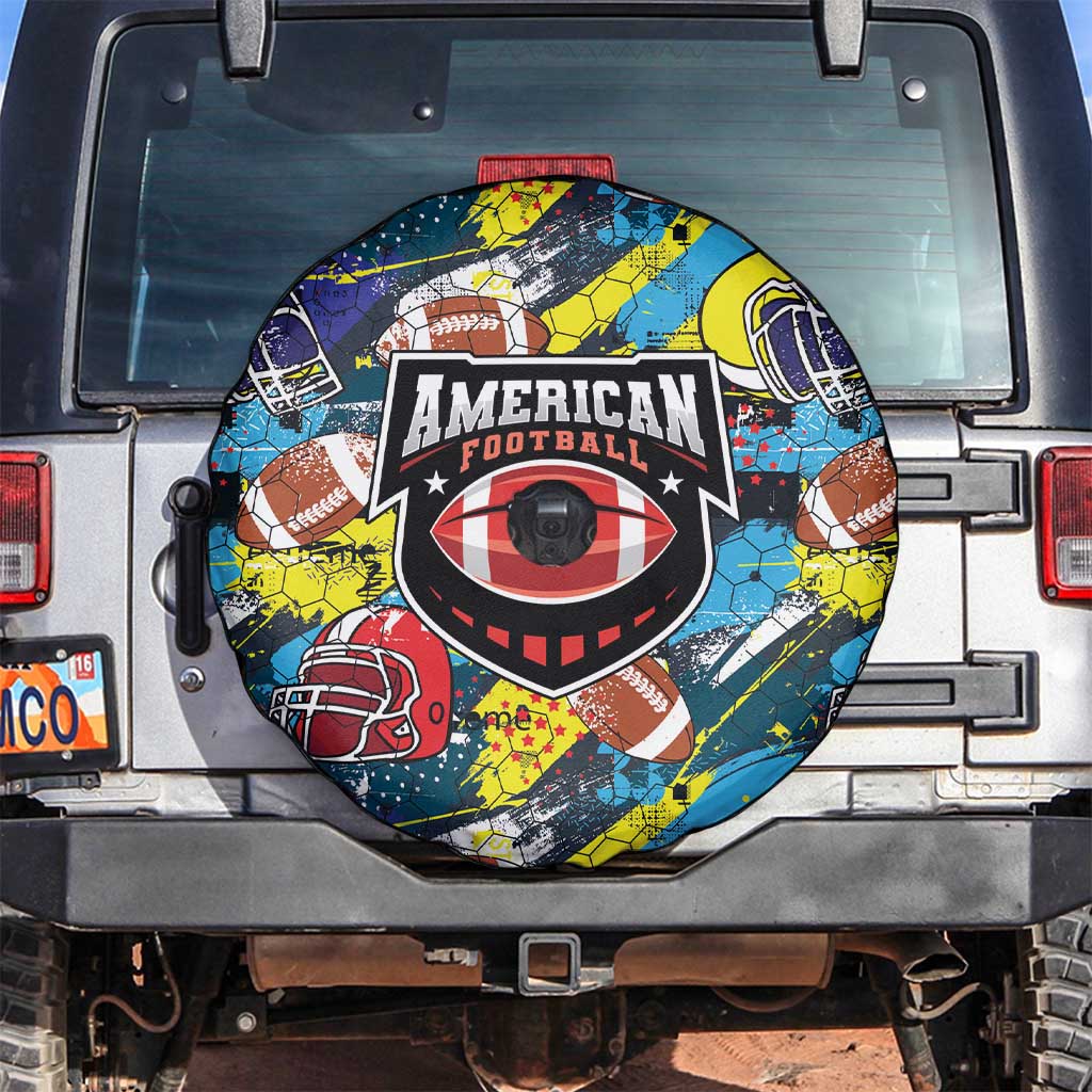 American Football Graffiti Spare Tire Cover Unique Style LT01