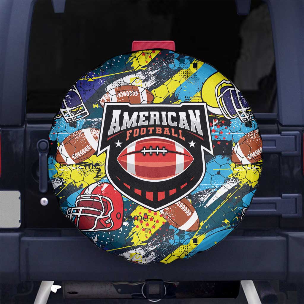 American Football Graffiti Spare Tire Cover Unique Style LT01