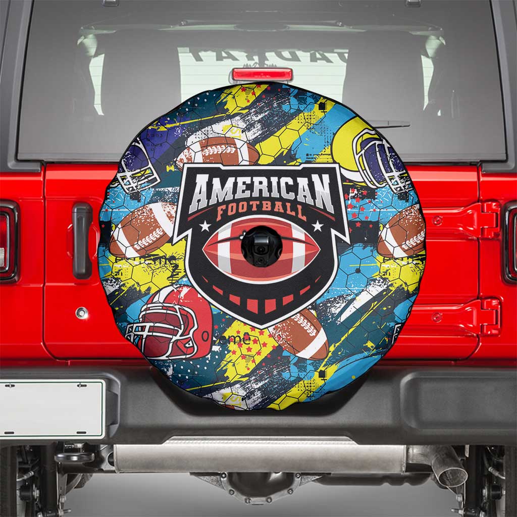 American Football Graffiti Spare Tire Cover Unique Style LT01