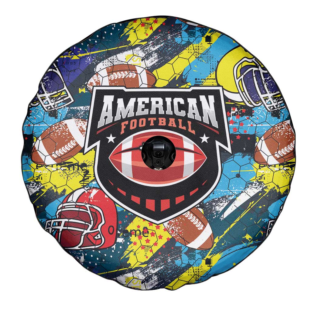 American Football Graffiti Spare Tire Cover Unique Style LT01