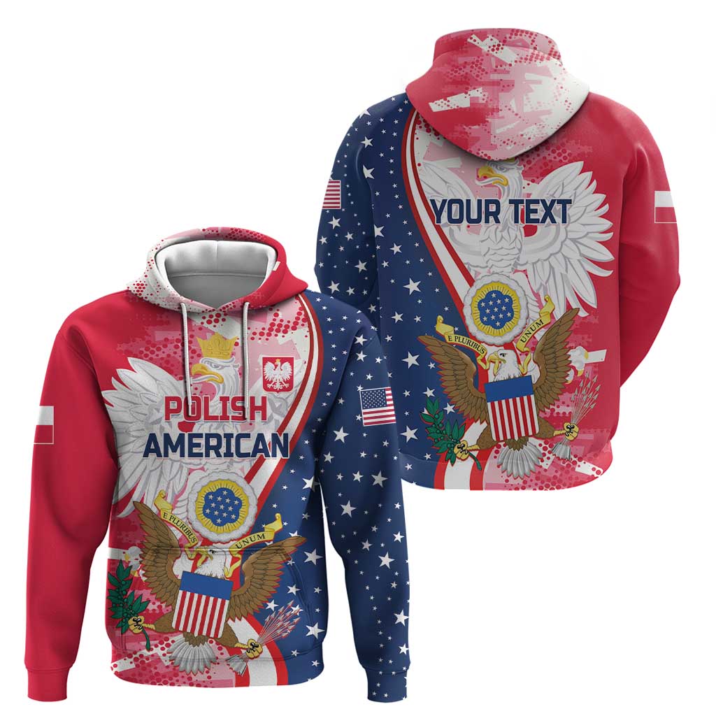 Personalized Polish-American Heritage Month Hoodie Eagle Curve Style LT01