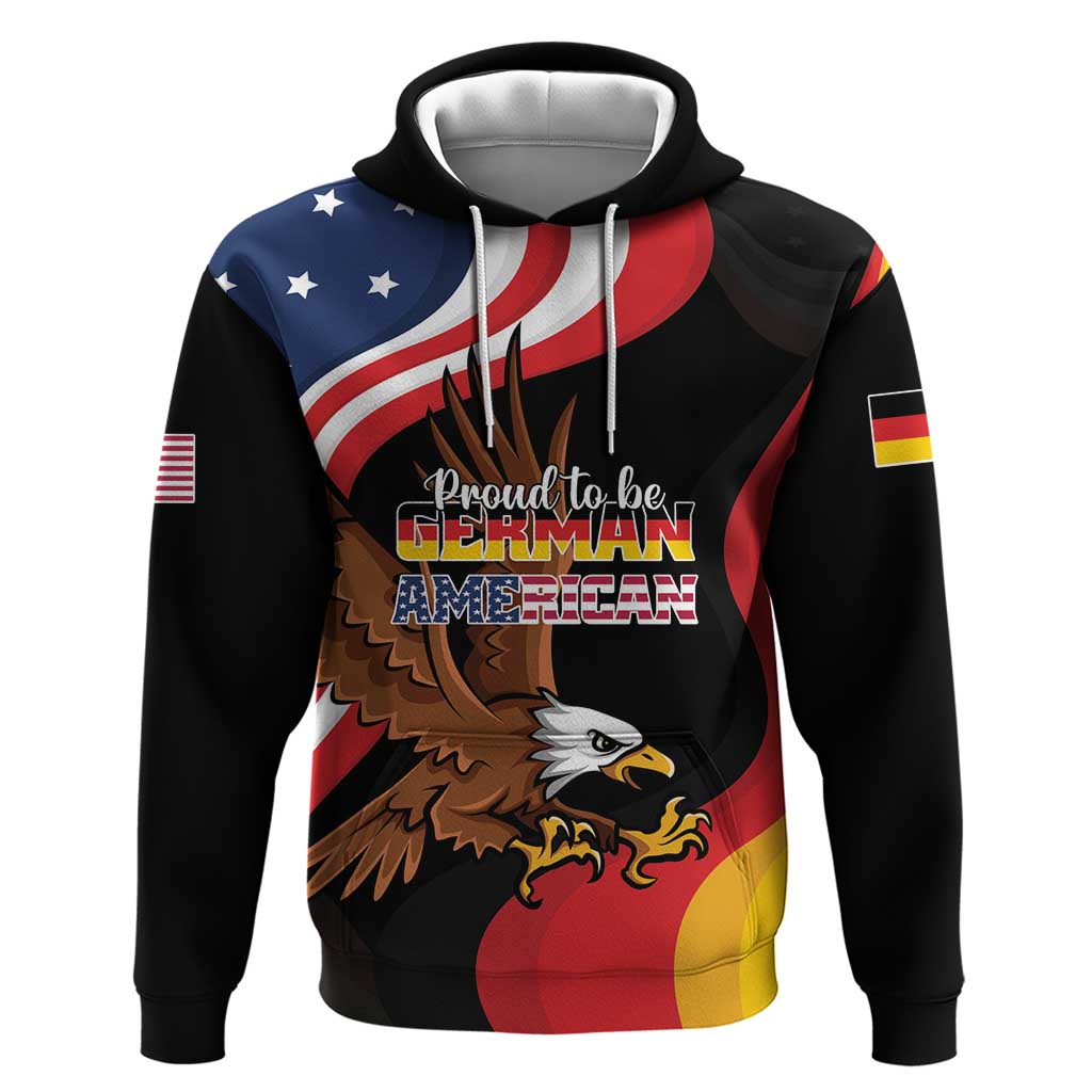 Personalized Proud to be German-American Hoodie Eagle Heritage Month LT01