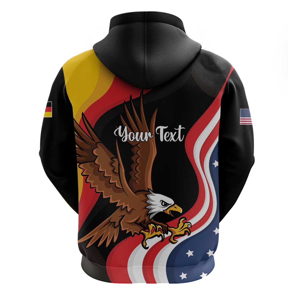 Personalized Proud to be German-American Hoodie Eagle Heritage Month LT01