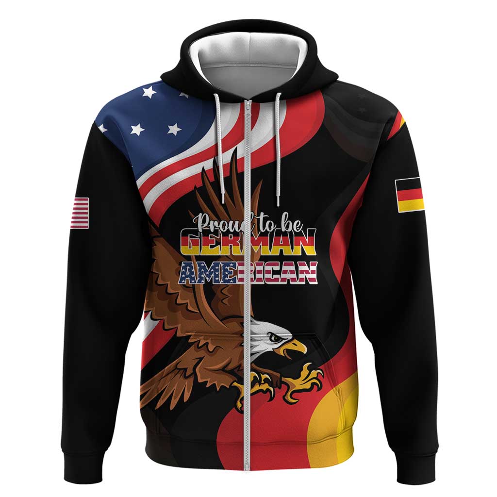Personalized Proud to be German-American Hoodie Eagle Heritage Month LT01