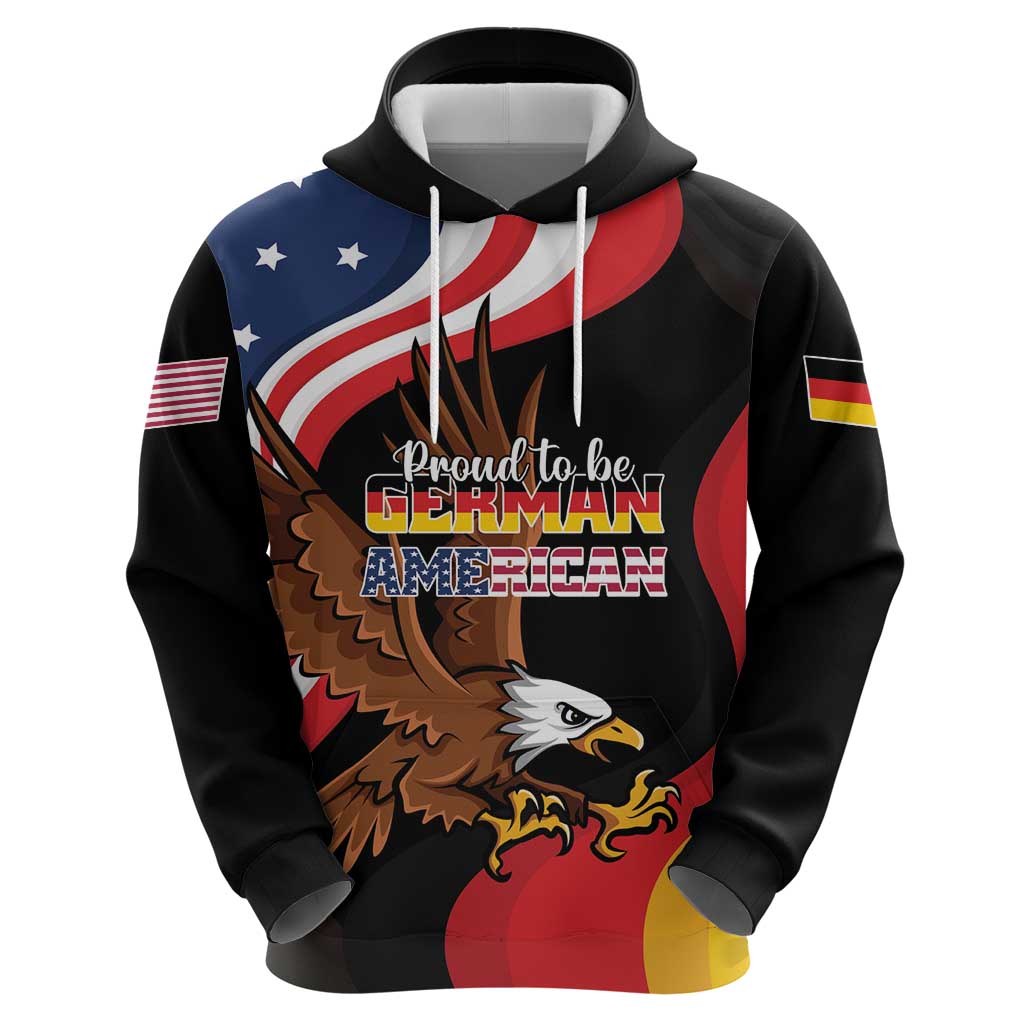 Personalized Proud to be German-American Hoodie Eagle Heritage Month LT01