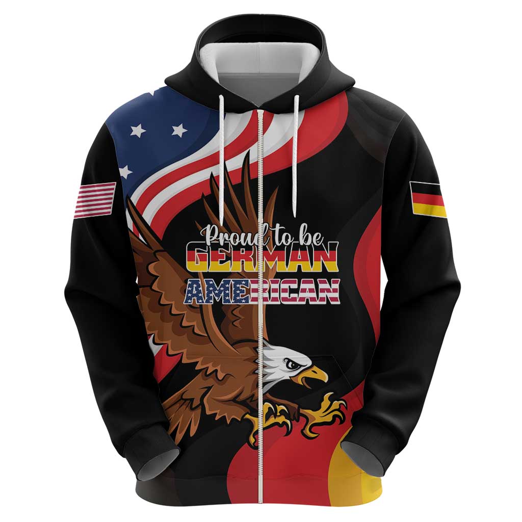 Personalized Proud to be German-American Hoodie Eagle Heritage Month LT01