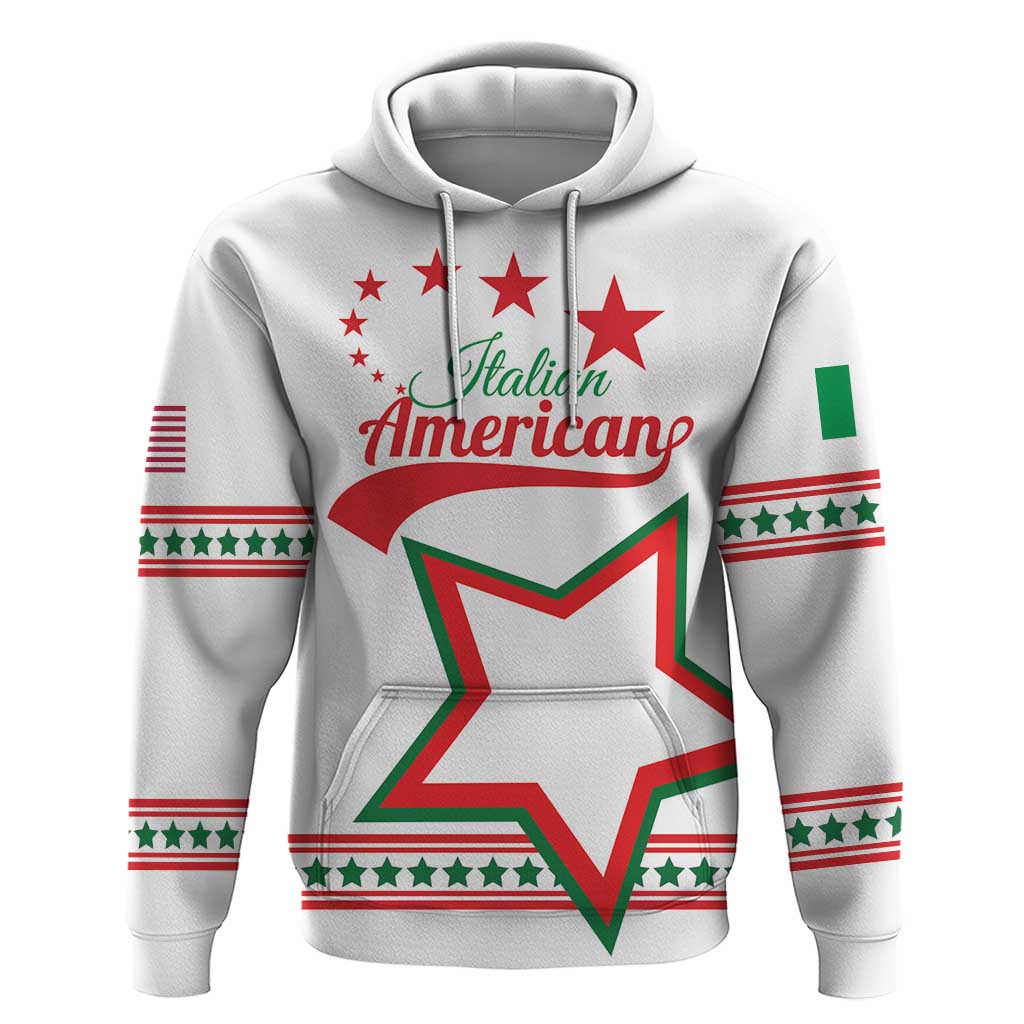 Personalized Italian-American Heritage Month Hoodie Starlight Simple Style LT01