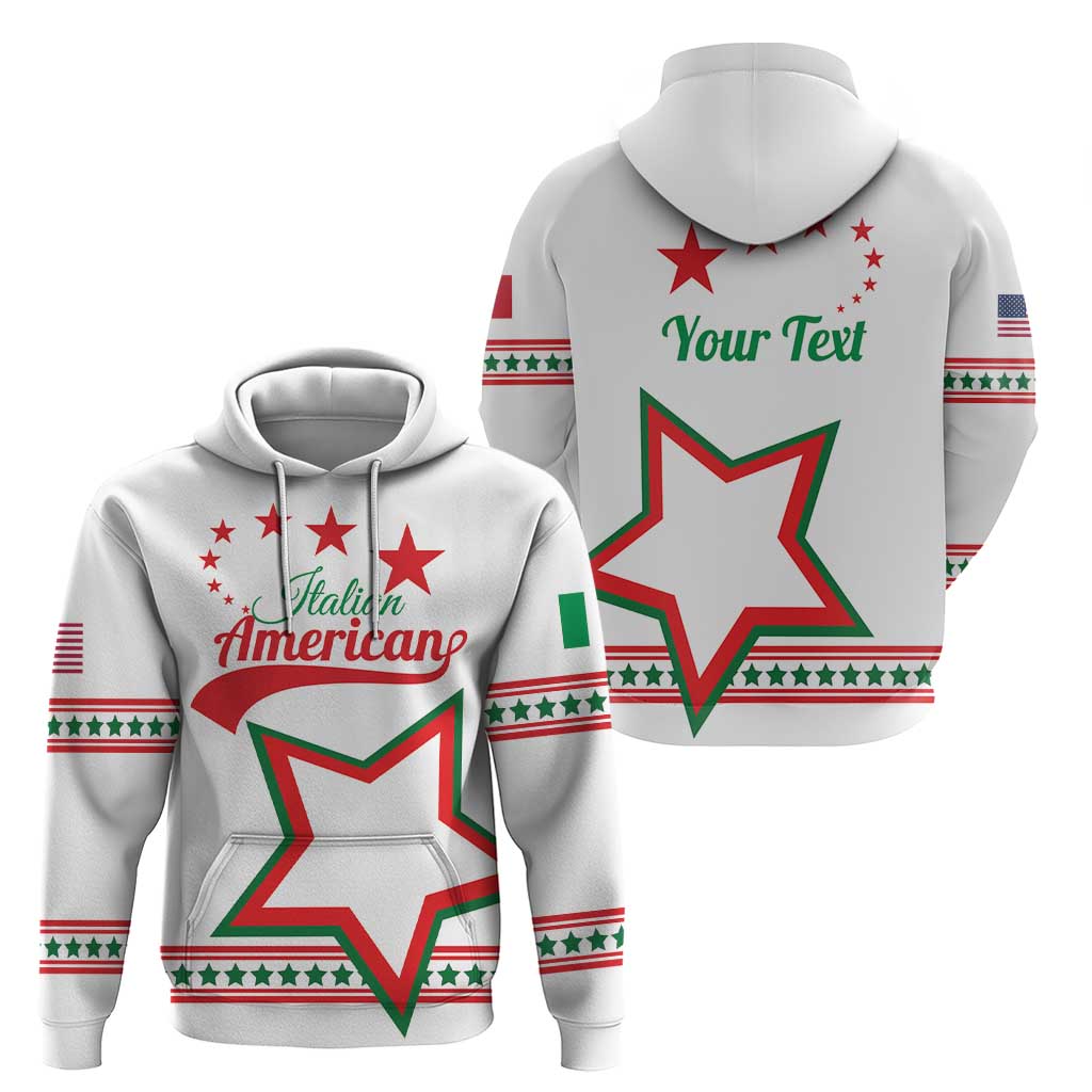 Personalized Italian-American Heritage Month Hoodie Starlight Simple Style LT01